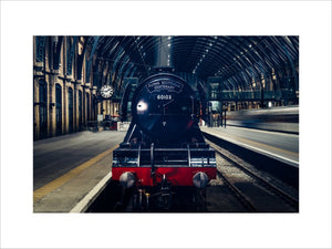 The iconic Flying Scotsman locomotive at the 170th Anniversary of the opening of Kings Cross Station in London, 14th October 2021