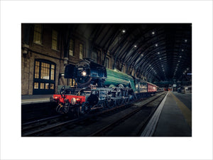 The iconic Flying Scotsman locomotive at the 170th Anniversary of the opening of Kings Cross Station in London, 14th October 2021