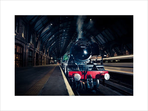 The iconic Flying Scotsman locomotive at the 170th Anniversary of the opening of Kings Cross Station in London, 14th October 2021