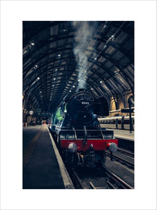 The iconic Flying Scotsman locomotive at the 150th Anniversary of the opening of Kings Cross Station in London, 14th October 2021
