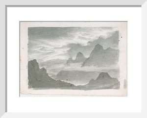 Layers of stratus, wreathing mountain slopes, c 1803-1811.