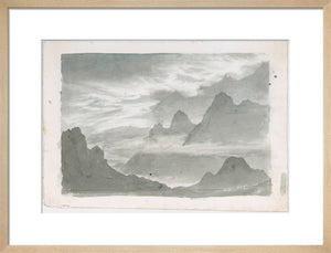 Layers of stratus, wreathing mountain slopes, c 1803-1811.