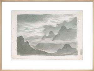 Layers of stratus, wreathing mountain slopes, c 1803-1811.