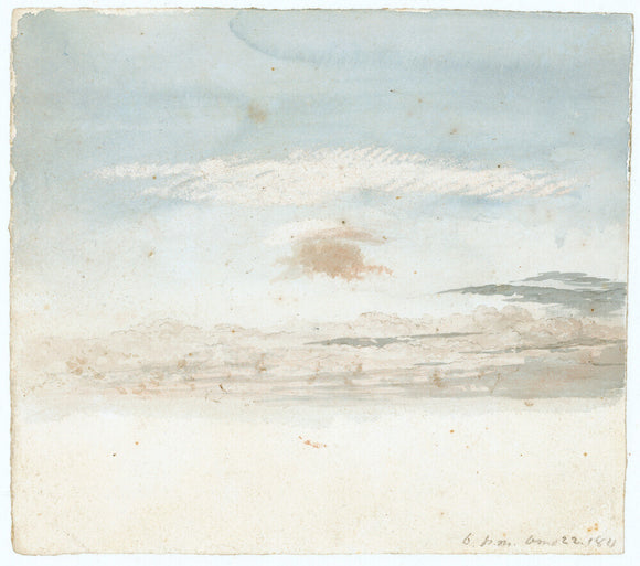Cloud study by Luke Howard, 1811: Light cirrostratus