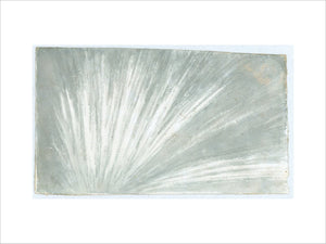 Cloud study by Luke Howard, c1803-1811: Cirrus in parallel receding lines, dome of the sky effect at horizon vanishing