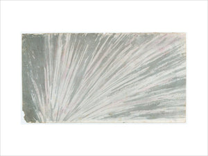 Cloud study by Luke Howard, c1803-1811: Cirrus in parallel receding lines; dome of the sky effect at horizon vanishing
