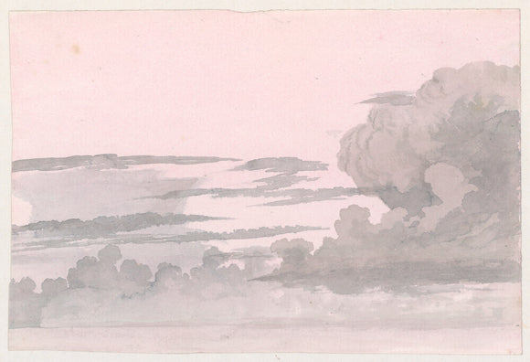Part of a collection of 51 drawings with 1 engraving, studies of clouds c1803-1811, by the meteorologist Luke Howard FRS (1772-1864).