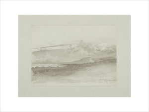 Cloud study of Cumulus, with nimbus and touch of stratus possibly above a lake
