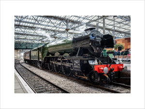 Flying Scotsman at Waverley Station, Edinburgh to celebrate the centenary.