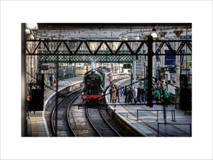 Flying Scotsman at Waverley Station, Edinburgh to celebrate the centenary.