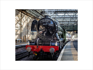 Flying Scotsman at Waverley Station, Edinburgh to celebrate the centenary.