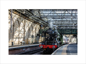 Flying Scotsman at Waverley Station, Edinburgh to celebrate the centenary.