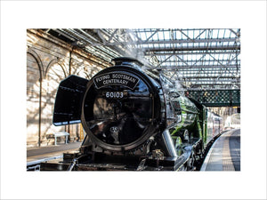 Flying Scotsman at Waverley Station, Edinburgh to celebrate the centenary.