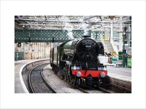 Flying Scotsman at Waverley Station, Edinburgh to celebrate the centenary.