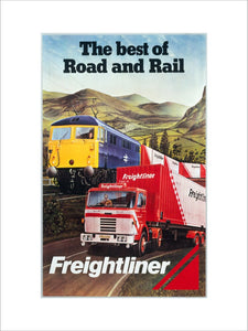 'Freightliner - The Best of Road and Rail', BR poster, 1980