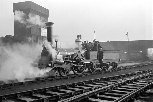 Buddicom 2-2-2 locomotive no. 3 of the former Western Railway of France, 12 January 1951.