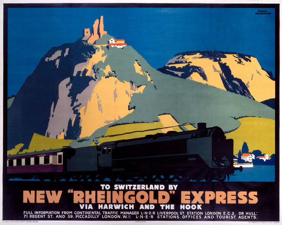 ‘New Rheingold Express’, LNER poster, 1935.