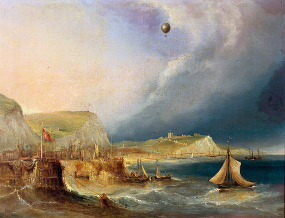 The first balloon crossing of the English Channel, 7 January 1785.