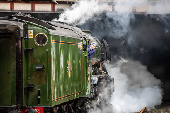 The iconic Flying Scotsman locomotive was crewed by an all-female team on International Women's Day, 8th March 2023.