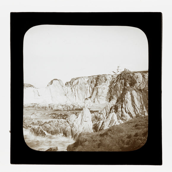A magic lantern slide of Bull Point by Birt Acres, c. 1893.
