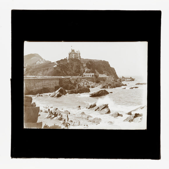 A magic lantern slide of Ilfracombe, North Devon by Birt Acres, c. 1893.