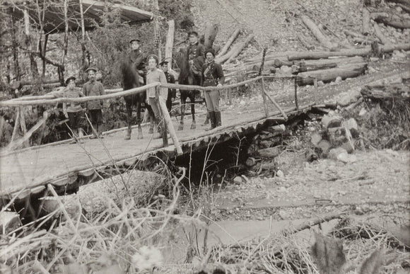 Crossing a Bridge on the way back.
