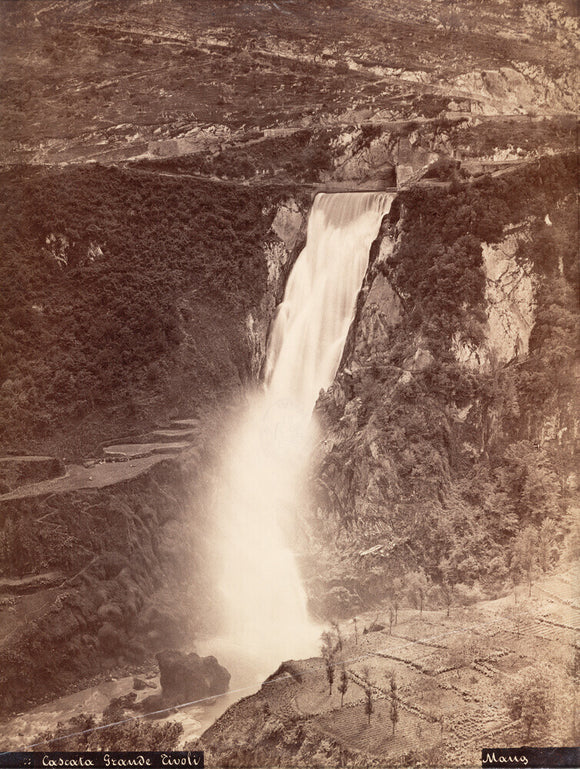 'The Grand Waterfall, Tivoli', Italy, c 1850-1900.