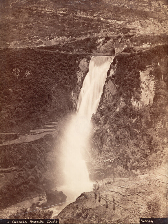 'The Grand Waterfall, Tivoli', Italy, c 1850-1900.